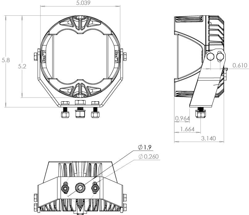 Baja LP4 PRO LED Lights (Pair) - Offroad Creative