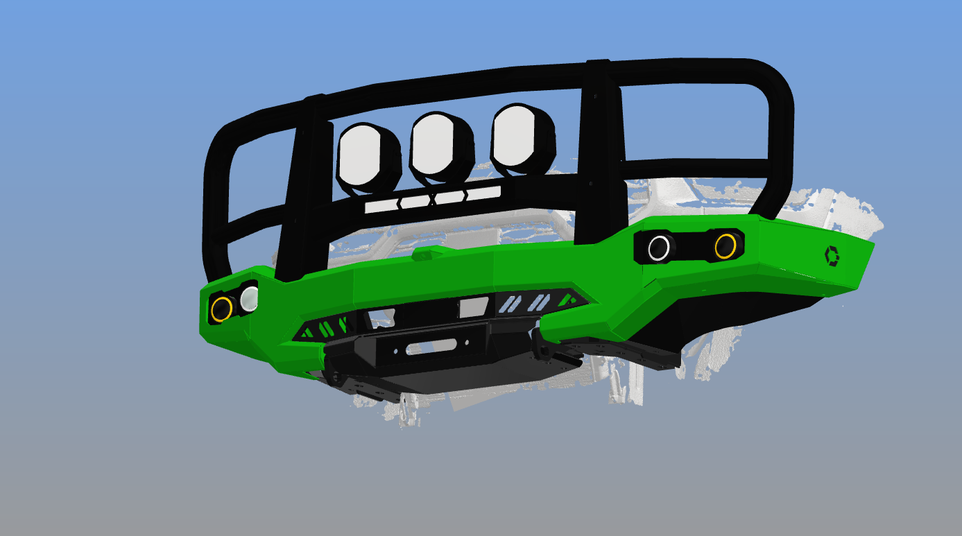 2020+ Offroad Creative Ram 2500/3500 DJII Triple Hoop Bull Bar