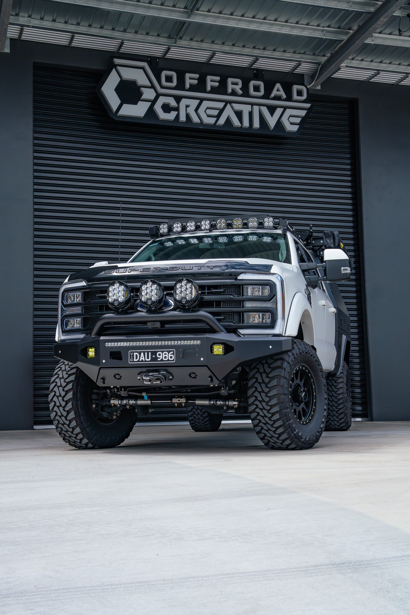 bull bar, front bar, f250, f350, winch, ford, super duty, protection, 4x4, accessories, offroad, recovery, Australian made, 