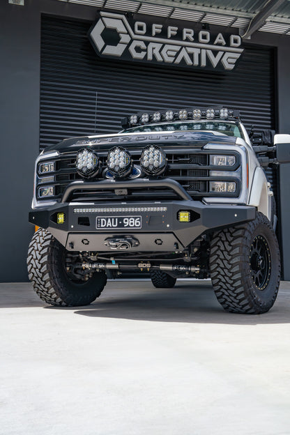 bull bar, front bar, f250, f350, winch, ford, super duty, protection, 4x4, accessories, offroad, recovery, Australian made, 