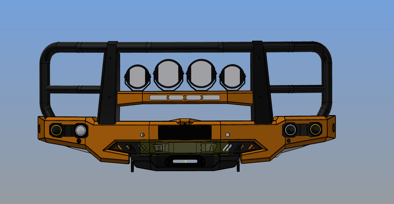 2024+ Ford F250/350 Triple Hoop Bull Bar