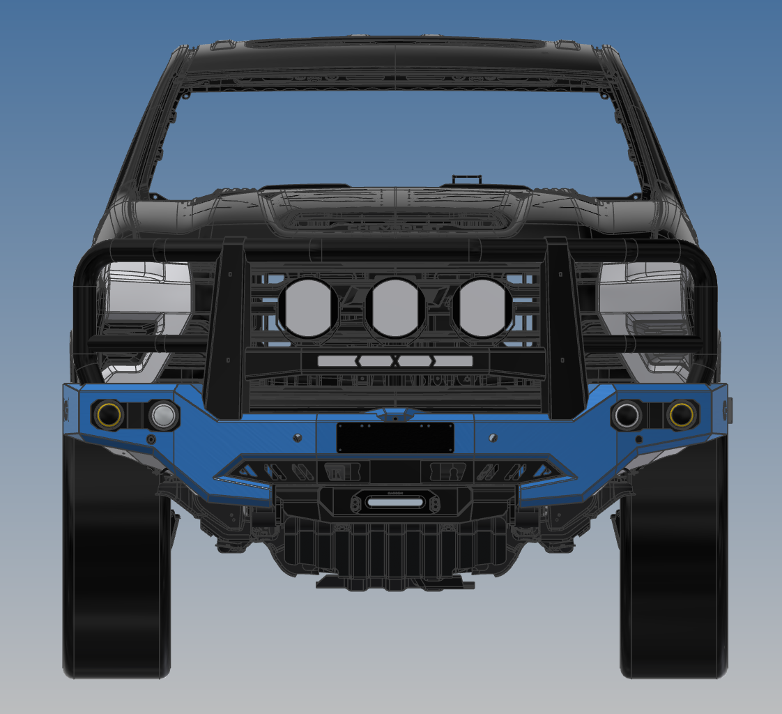 2024+ Offroad Creative Chevrolet Silverado 2500HD Triple Hoop BullBar