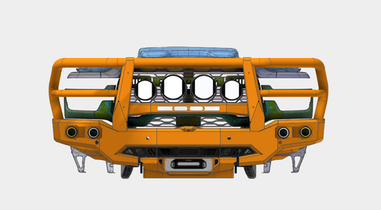 2025+ Offroad Creative Ram 2500/3500 DJII Triple Hoop Bull Bar